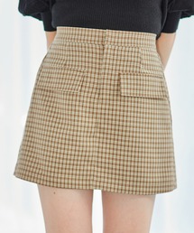 チェック柄スカパン　356573