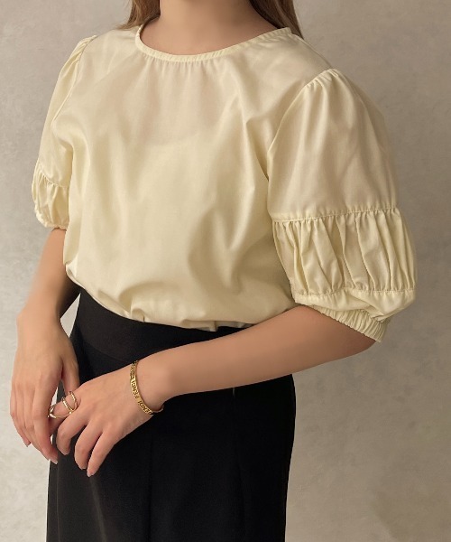 apres jour clair(アプレジュールクレア)の「【apres jour clair】切り替えスリーブブラウス【ZOZOTOWN限定アイテム】(シャツ/ブラウス・レディース・ブラック/アイボリー・X-LARGE/フリー)」の19枚目の写真