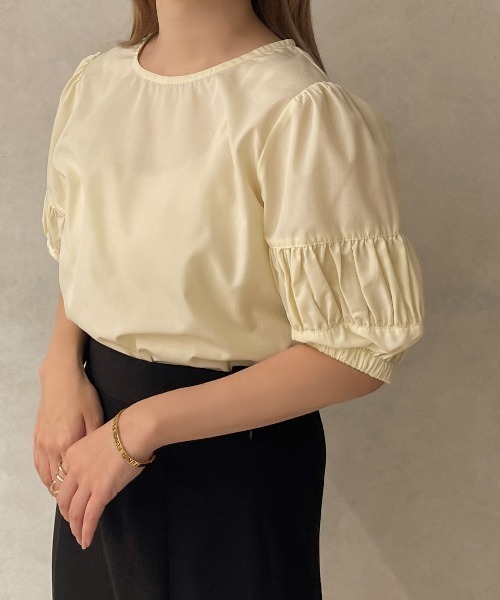 apres jour clair(アプレジュールクレア)の「【apres jour clair】切り替えスリーブブラウス【ZOZOTOWN限定アイテム】(シャツ/ブラウス・レディース・ブラック/アイボリー・X-LARGE/フリー)」の18枚目の写真