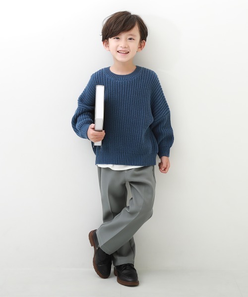 devirock（デビロック）の「ツイル フレアパンツ（その他パンツ・キッズ・ブラック/ダークブラウン/チャコール・110cm/120cm/130cm/140cm/150cm/160cm/100cm）」の5枚目の写真