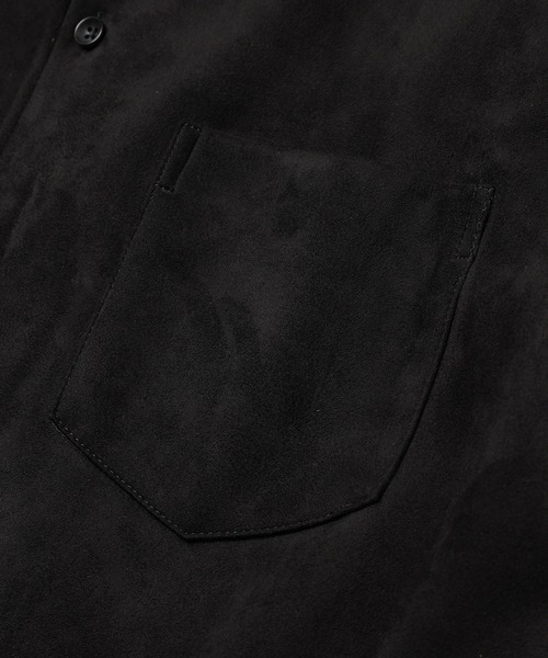 MR.OLIVE(ミスターオリーブ)の「ストレッチ フェイクスエード / CPOシャツ(カバーオール・メンズ・ベージュ/ブラック・SMALL/LARGE/MEDIUM)」の6枚目の写真
