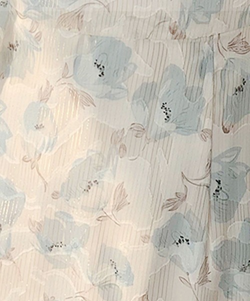 Primazel(プリマゼル)の「花柄ロングキャミワンピース(ワンピース・レディース・ブルー・M)」の10枚目の写真