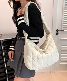 LAC-VERT | 超軽量キルティングナイロンショルダーバッグ(ショルダーバッグ)