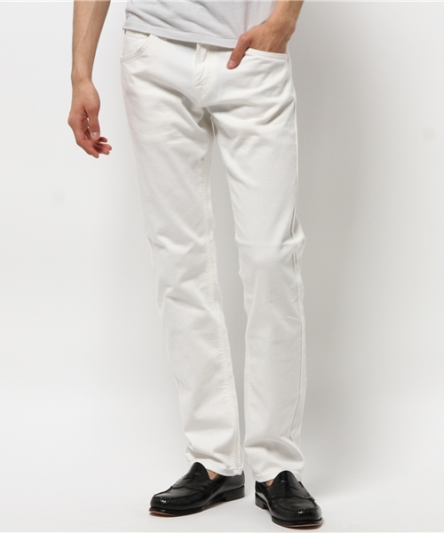 LEE×AMERICAN RAG CIE(リーアメリカンラグシー)の「LEE × AMERICAN RAG CIE スリムストレートストレッチカラーデニム(デニムパンツ・メンズ・ブラック/ホワイト・29inch/28inch/32inch/30inch/31inch)」の2枚目の写真