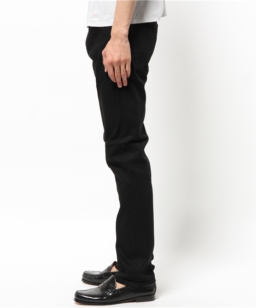 LEE×AMERICAN RAG CIE(リーアメリカンラグシー)の「LEE × AMERICAN RAG CIE スリムストレートストレッチカラーデニム(デニムパンツ・メンズ・ブラック/ホワイト・29inch/28inch/32inch/30inch/31inch)」の3枚目の写真