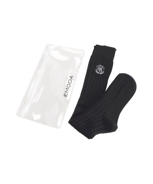 EMODA（エモダ）の「エンブレムルーズソックス（ソックス/靴下・レディース・ホワイト/ブラック・FREE）」の15枚目の写真