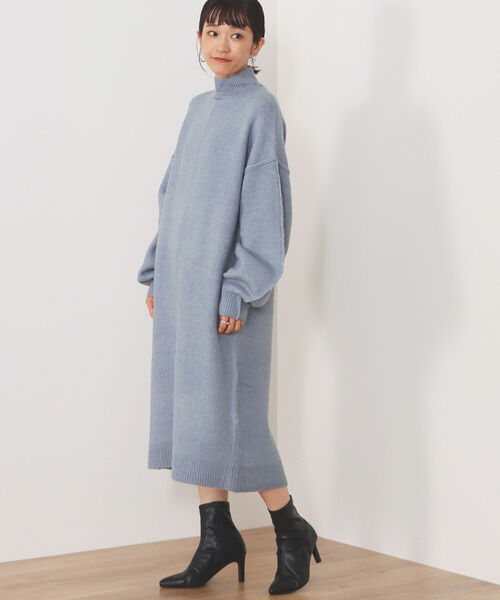 BEAMS HEART（ビームスハート）の「BEAMS HEART / アウトリンキング ワンピース（ワンピース・レディース・ベージュ/サックスブルー/イエロー系その他2・FREE）」の9枚目の写真
