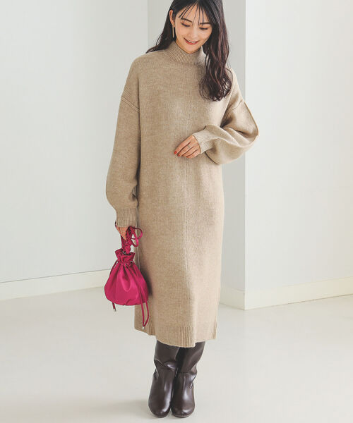 BEAMS HEART（ビームスハート）の「BEAMS HEART / アウトリンキング ワンピース（ワンピース・レディース・ベージュ/サックスブルー/イエロー系その他2・FREE）」の16枚目の写真