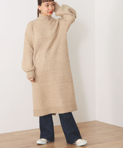 BEAMS HEART（ビームスハート）の「BEAMS HEART / アウトリンキング ワンピース（ワンピース・レディース・ベージュ/サックスブルー/イエロー系その他2・FREE）」の21枚目の写真