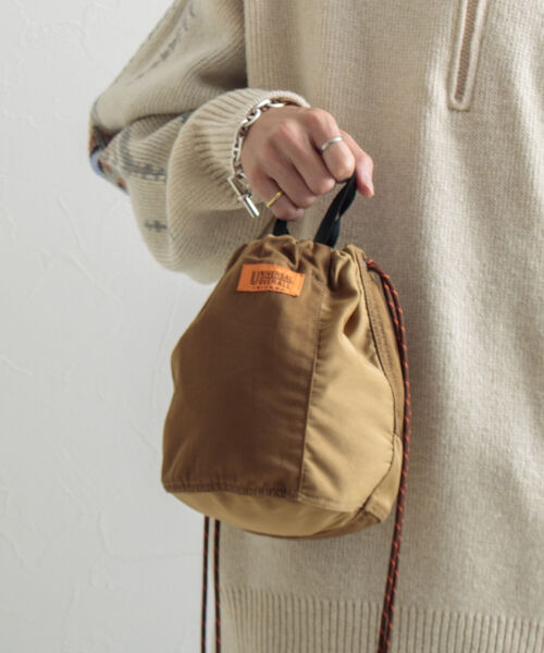UNIVERSAL OVERALL(ユニバーサルオーバーオール)の「【UNIVERSAL OVERALL/ユニバーサルオーバーオール】ミリタリーツイル巾着バッグ(ショルダーバッグ・メンズ・ブラウン/オリーブ・FREE)」の17枚目の写真