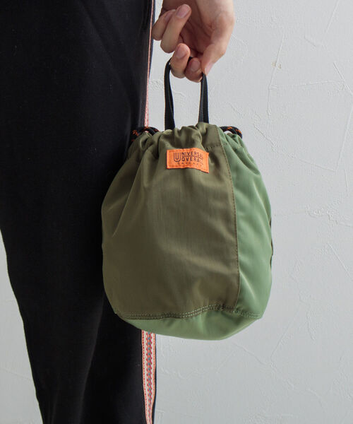 UNIVERSAL OVERALL(ユニバーサルオーバーオール)の「【UNIVERSAL OVERALL/ユニバーサルオーバーオール】ミリタリーツイル巾着バッグ(ショルダーバッグ・メンズ・ブラウン/オリーブ・FREE)」の21枚目の写真
