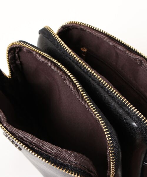 Port（ポート）の「ヴィンテージライク マルチ スクエアショルダー バッグ（ショルダーバッグ・レディース・ブラック/ライトブラウン・FREE）」の5枚目の写真