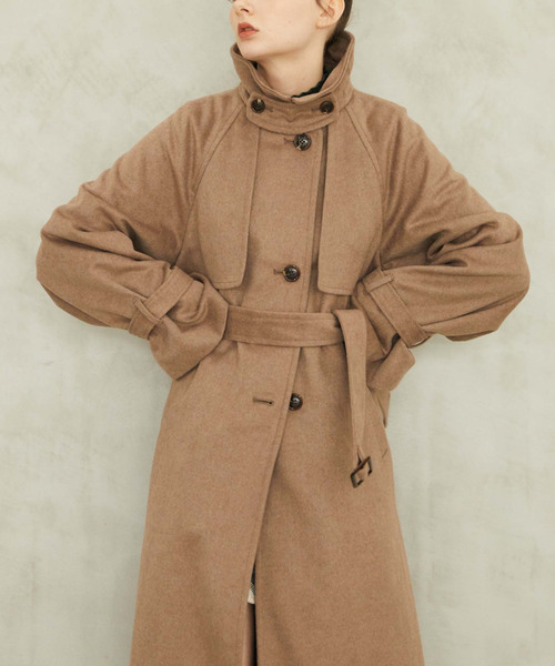 archives（アルシーヴ）の「２ｗａｙウールトレンチコート（トレンチコート・レディース・アイボリー/グレイッシュベージュ/ブラック・MEDIUM）」の6枚目の写真