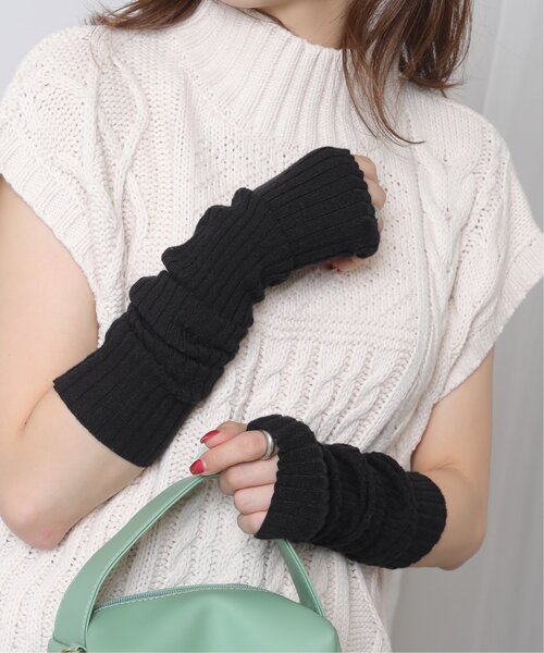 RAY CASSIN(レイカズン)の「アームウォーマー(アームカバー・レディース・ブラック/ライトグレー/キナリ/オレンジ・FREE)」の2枚目の写真