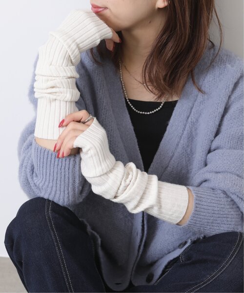 RAY CASSIN(レイカズン)の「アームウォーマー(アームカバー・レディース・ブラック/ライトグレー/キナリ/オレンジ・FREE)」の10枚目の写真