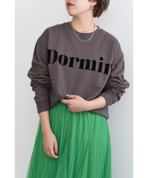 palm RICHE（ポームリシュ）の「Dormirロゴスウェット（スウェット・レディース・チャコールグレー/グレー/オフホワイト・M）」の3枚目の写真