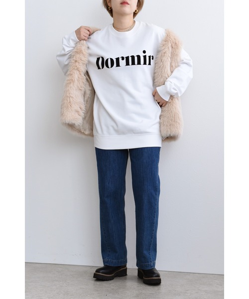 palm RICHE（ポームリシュ）の「Dormirロゴスウェット（スウェット・レディース・チャコールグレー/グレー/オフホワイト・M）」の10枚目の写真