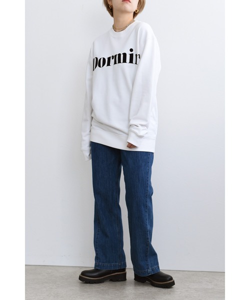 palm RICHE（ポームリシュ）の「Dormirロゴスウェット（スウェット・レディース・チャコールグレー/グレー/オフホワイト・M）」の7枚目の写真
