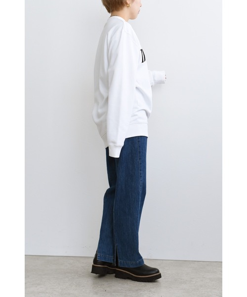 palm RICHE（ポームリシュ）の「Dormirロゴスウェット（スウェット・レディース・チャコールグレー/グレー/オフホワイト・M）」の8枚目の写真