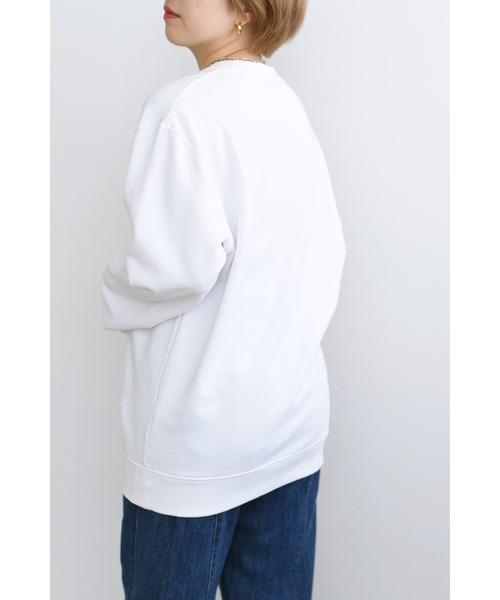 palm RICHE（ポームリシュ）の「Dormirロゴスウェット（スウェット・レディース・チャコールグレー/グレー/オフホワイト・M）」の6枚目の写真