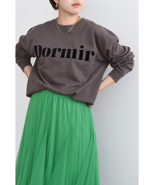 palm RICHE（ポームリシュ）の「Dormirロゴスウェット（スウェット・レディース・チャコールグレー/グレー/オフホワイト・M）」の13枚目の写真