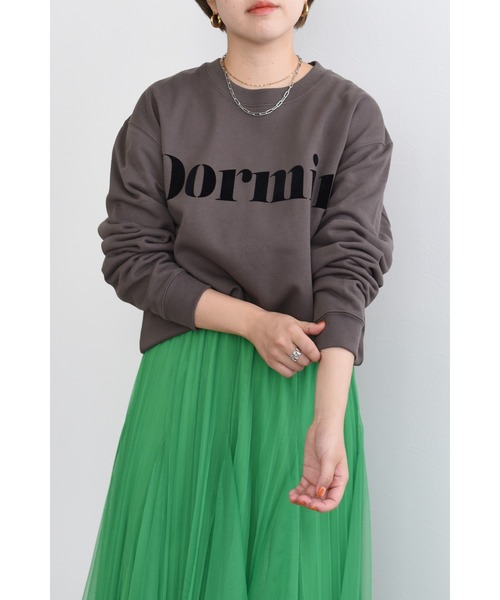 palm RICHE（ポームリシュ）の「Dormirロゴスウェット（スウェット・レディース・チャコールグレー/グレー/オフホワイト・M）」の16枚目の写真