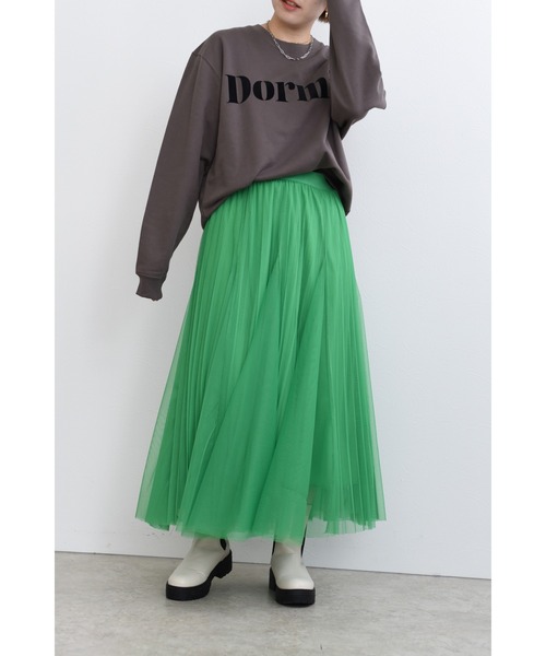 palm RICHE（ポームリシュ）の「Dormirロゴスウェット（スウェット・レディース・チャコールグレー/グレー/オフホワイト・M）」の18枚目の写真