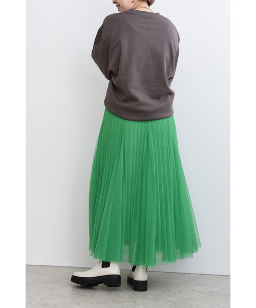 palm RICHE（ポームリシュ）の「Dormirロゴスウェット（スウェット・レディース・チャコールグレー/グレー/オフホワイト・M）」の19枚目の写真