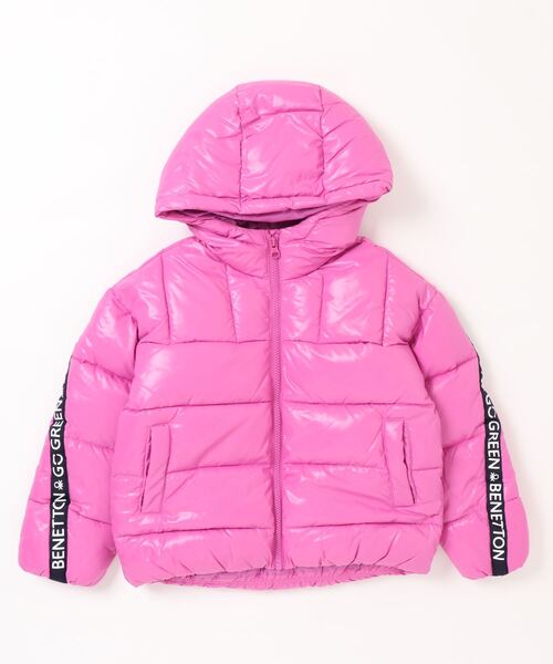 BENETTON (UNITED COLORS OF BENETTON)(ベネトンユナイテッドカラーズオブベネトン)の「【GREEN B】キッズフード付きスリーブデザイン中綿ジャケットG(その他アウター・キッズ・ピンク/ホワイト系その他/パープル・SMALL/MEDIUM/LARGE/X-LARGE/XX-LARGE)」の7枚目の写真