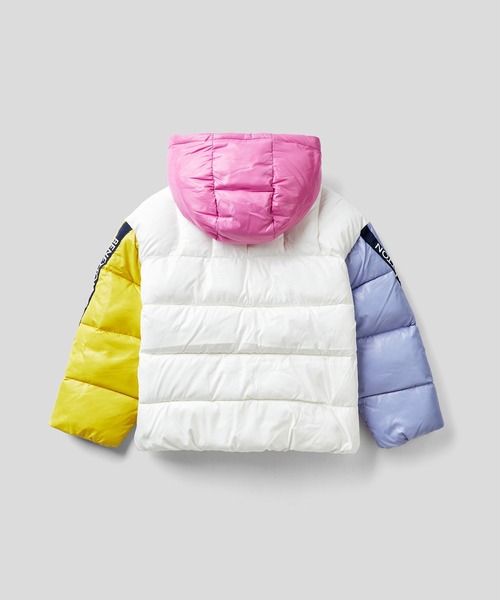 BENETTON (UNITED COLORS OF BENETTON)(ベネトンユナイテッドカラーズオブベネトン)の「【GREEN B】キッズフード付きスリーブデザイン中綿ジャケットG(その他アウター・キッズ・ピンク/ホワイト系その他/パープル・SMALL/MEDIUM/LARGE/X-LARGE/XX-LARGE)」の9枚目の写真