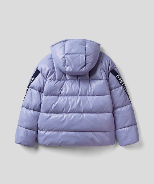 BENETTON (UNITED COLORS OF BENETTON)(ベネトンユナイテッドカラーズオブベネトン)の「【GREEN B】キッズフード付きスリーブデザイン中綿ジャケットG(その他アウター・キッズ・ピンク/ホワイト系その他/パープル・SMALL/MEDIUM/LARGE/X-LARGE/XX-LARGE)」の12枚目の写真