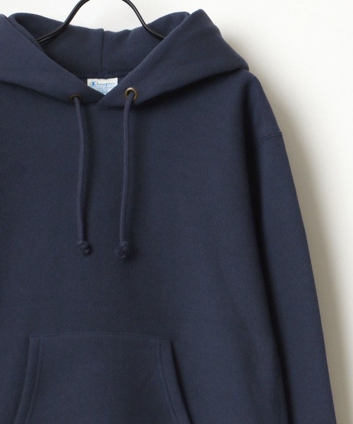 Champion(チャンピオン)の「Champion/チャンピオン REVERSE WEAVE/リバースウィーブ 裏起毛 無地 スウェット パーカー(パーカー・メンズ・ホワイト/ブラック/ネイビー/シルバーグレー/オートミール・M/L/XL)」の5枚目の写真