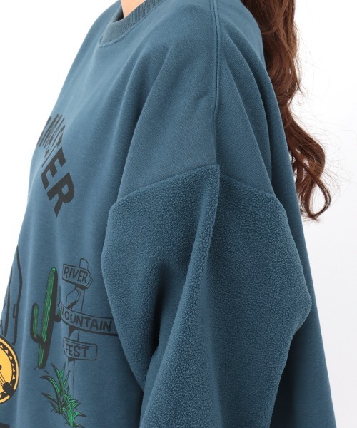 COBMASTER（コブマスター）の「【ユニセックス】COBMASTERコラボ ギタークマプリントプルオーバー（スウェット・レディース・グリーン/オフホワイト/ブルー/チャコールグレー・FREE）」の13枚目の写真