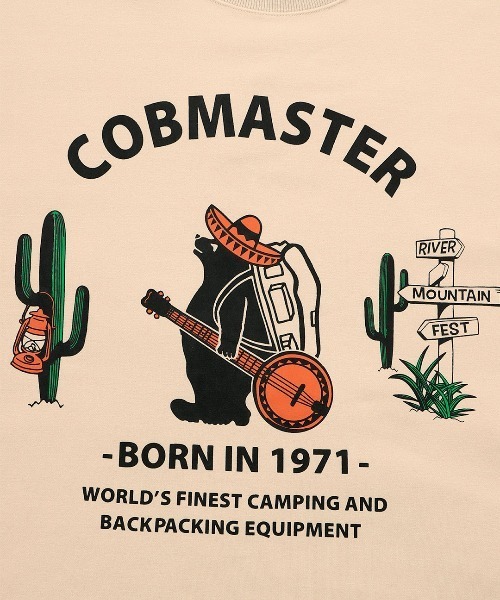 COBMASTER（コブマスター）の「【ユニセックス】COBMASTERコラボ ギタークマプリントプルオーバー（スウェット・レディース・グリーン/オフホワイト/ブルー/チャコールグレー・FREE）」の15枚目の写真