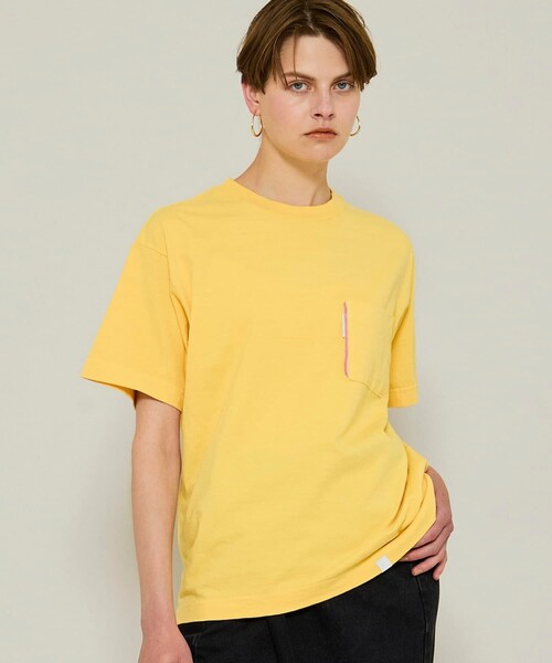 NEONSIGN(ネオンサイン)の「別注neon管Tシャツ(Tシャツ/カットソー・レディース・イエロー・36/38)」の1枚目の写真