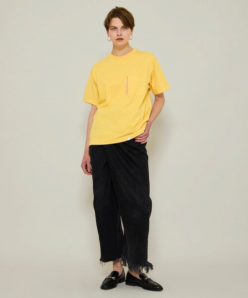 NEONSIGN(ネオンサイン)の「別注neon管Tシャツ(Tシャツ/カットソー・レディース・イエロー・36/38)」の2枚目の写真