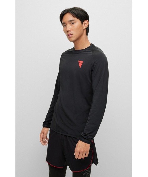 HUGO（ヒューゴ）の「テクニカルファブリック ロングスリーブ Tシャツ 