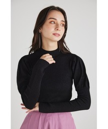 rienda | パフスリーブラメニットトップス(ニット/セーター)