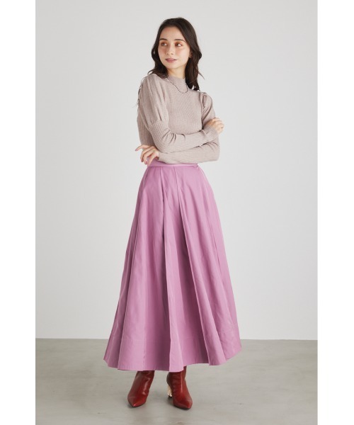 rienda(リエンダ)の「パフスリーブラメニットトップス(ニット/セーター・レディース・ブラック/ベージュ/ブラウン/ピンク・FREE)」の11枚目の写真