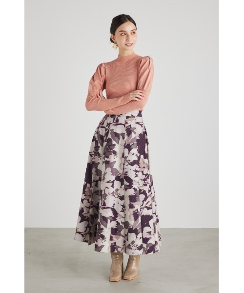 rienda(リエンダ)の「パフスリーブラメニットトップス(ニット/セーター・レディース・ブラック/ベージュ/ブラウン/ピンク・FREE)」の19枚目の写真