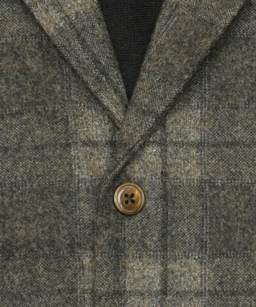 TOKYO SHIRTS（トウキョウシャツ）の「前身カットラペル ニットジレ（ベスト・メンズ・ブラウン・XL/LL/M/L）」の2枚目の写真