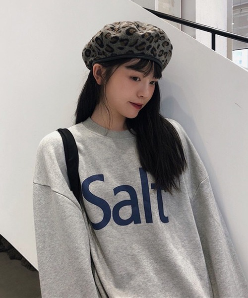 HALEY PESCA(ヘーリーペスカ)の「HALEY PESCA/レオパード柄ベレー帽(ハンチング/ベレー帽・レディース・グレー/ダークグレー/ブラウン・FREE)」の3枚目の写真