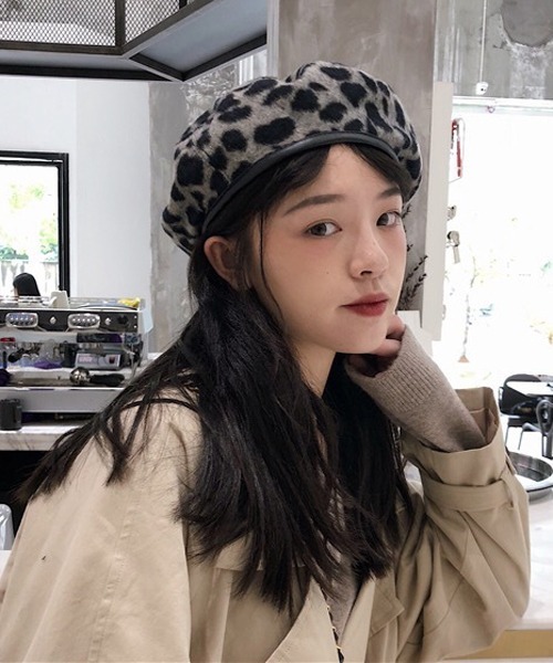 HALEY PESCA(ヘーリーペスカ)の「HALEY PESCA/レオパード柄ベレー帽(ハンチング/ベレー帽・レディース・グレー/ダークグレー/ブラウン・FREE)」の15枚目の写真