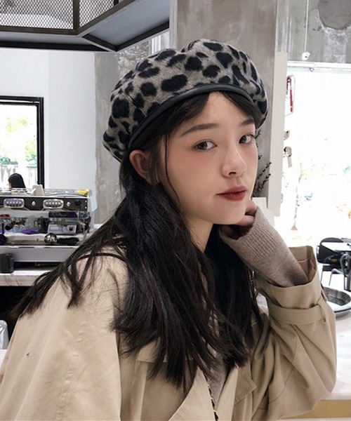 HALEY PESCA(ヘーリーペスカ)の「HALEY PESCA/レオパード柄ベレー帽(ハンチング/ベレー帽・レディース・グレー/ダークグレー/ブラウン・FREE)」の17枚目の写真