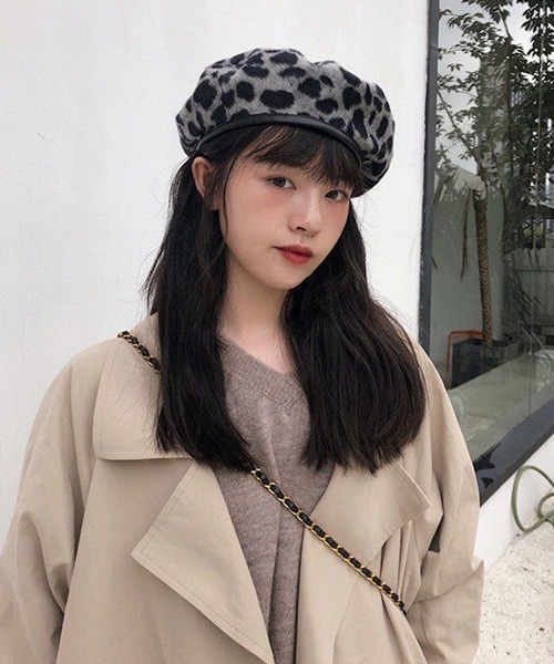HALEY PESCA(ヘーリーペスカ)の「HALEY PESCA/レオパード柄ベレー帽(ハンチング/ベレー帽・レディース・グレー/ダークグレー/ブラウン・FREE)」の18枚目の写真