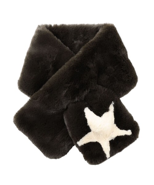 CAST:（キャストコロン）の「スターファーマフラー（マフラー・レディース・ブルー系その他2/ブラウン系その他3/ピンク系その他2/グレー系その他2/ベージュ・FREE）」の3枚目の写真