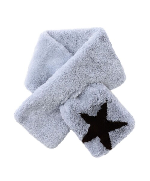 CAST:（キャストコロン）の「スターファーマフラー（マフラー・レディース・ブルー系その他2/ブラウン系その他3/ピンク系その他2/グレー系その他2/ベージュ・FREE）」の5枚目の写真