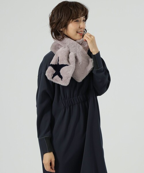 CAST:（キャストコロン）の「スターファーマフラー（マフラー・レディース・ブルー系その他2/ブラウン系その他3/ピンク系その他2/グレー系その他2/ベージュ・FREE）」の15枚目の写真