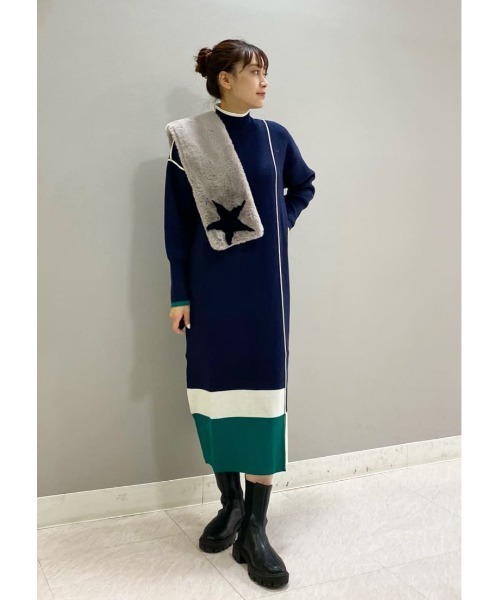 CAST:（キャストコロン）の「スターファーマフラー（マフラー・レディース・ブルー系その他2/ブラウン系その他3/ピンク系その他2/グレー系その他2/ベージュ・FREE）」の14枚目の写真