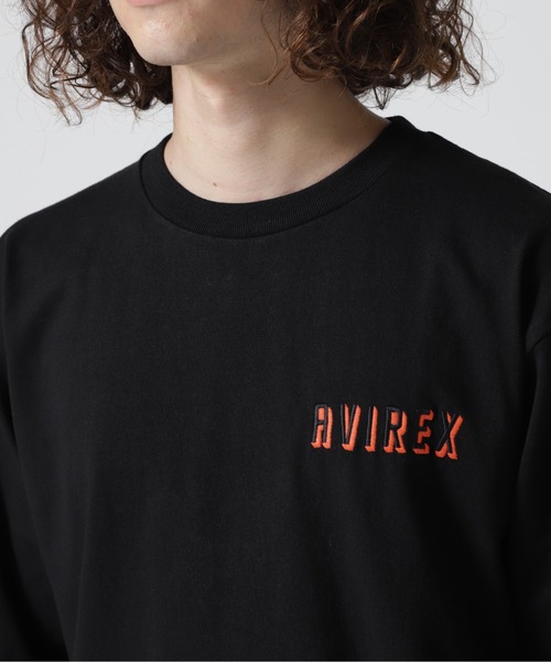 AVIREX（アヴィレックス）の「BULLDOG LONG SLEEVE T-SHIRT / ブルドッグ 長袖 Tシャツ / AVIREX / アヴィレックス（Tシャツ/カットソー・メンズ・ブラック/オリーブ系/ホワイト・2XL/M/L/XL）」の19枚目の写真